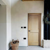 Montecito- Interior White Oak 2-Panel Shaker Door (Engineered) (1-3/4
