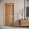 Montecito- Interior White Oak 2-Panel Shaker Door (Engineered) (1-3/4