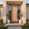 Camden: Exterior White Oak Multi Horizontal Plank Door with Horizontal Grain (1-3/4