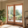 FD1L- Mahogany French Door Exterior 1-Lite Full View w/ Low-E Clear Glass (1-3/4”)