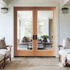 FD1L- Mahogany French Door Exterior 1-Lite Full View w/ Low-E Clear Glass (1-3/4”)