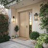 Camden: Exterior White Oak Multi Horizontal Plank Door with Horizontal Grain (1-3/4