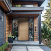 Camden: Exterior White Oak Multi Horizontal Plank Door with Horizontal Grain (1-3/4