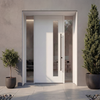 OSLO Fiberglass Exterior Door – Narrow Slim Vertical Lite Flush Glazed 1-3/4