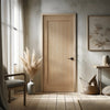 SCOTTSDALE- WHITE OAK 1-PANEL SHAKER INTERIOR FLUSH DOOR (ENGINEERED) (1-3/4”)