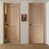 Montecito- Interior White Oak 2-Panel Shaker Door (Engineered) (1-3/4