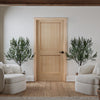 Montecito- Interior White Oak 2-Panel Shaker Door (Engineered) (1-3/4
