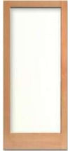 7001 - Vertical Grain Douglas Fir French Door 1-Lite with Dual Clear Tempered Glass (1-3/4