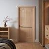 Montecito- Interior White Oak 2-Panel Shaker Door (Engineered) (1-3/4