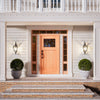 Ritz - Craftsman Mahogany Exterior Door 1-Lite Low-E Clear with 1 Panel Bottom (1-3/4