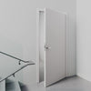 AUSTIN- FLUSH EXTERIOR FIBERGLASS DOOR WITH WHITE BRUSHED GRAIN (STAINABLE & PAINTABLE) (1-3/4