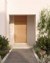 Camden: Exterior White Oak Multi Horizontal Plank Door with Horizontal Grain (1-3/4