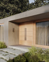 Chelsea:  Exterior White Oak Flush Door with Horizontal Grooves and Horizontal Grain (1-3/4”)