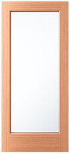 FD1L- Mahogany French Door Exterior 1-Lite Full View w/ Low-E Clear Glass (1-3/4”)
