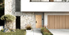 Chelsea:  Exterior White Oak Flush Door with Horizontal Grooves and Horizontal Grain (1-3/4”)