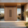 Leon:  Exterior White Oak Flush Door with Vertical Grain (1-3/4”)