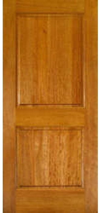 MA210 - MAHOGANY 2 PANEL SQUARE TOP DOOR