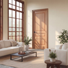 MA300 - MAHOGANY 3 PANEL SQUARE TOP INTERIOR DOOR (1-3/4