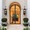 Mobile - Double Arched Steel Metal 3-Lite French Door with Low-E Glass Exterior Grade