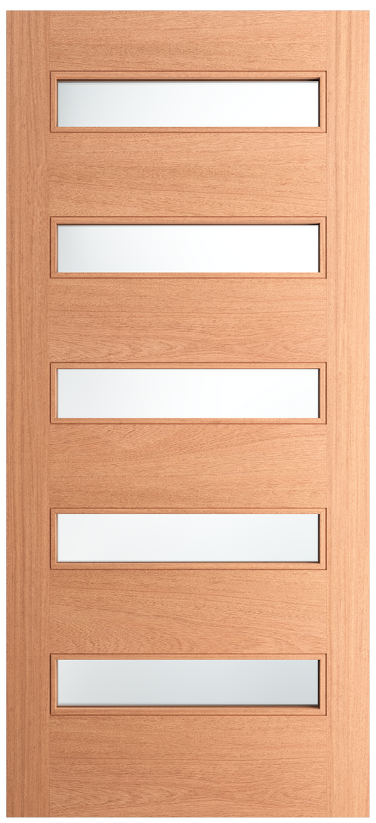 Quinque - 5 Rectangle Lite Exterior Door(1-3/4")