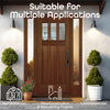 Rancho - Craftsman Mahogany Exterior Door 3-Lite Low-E Clear with 3 Panel Bottom (1-3/4