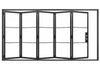 Abrir: Steel Metal Folding Patio French Door with Low-E Glass Exterior Grade...