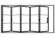 Abrir: Steel Metal Folding Patio French Door with Low-E Glass Exterior Grade...