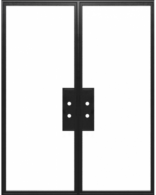 ACO - Steel Metal Exterior Grade 1-Lite French Door with Low-E Glass
