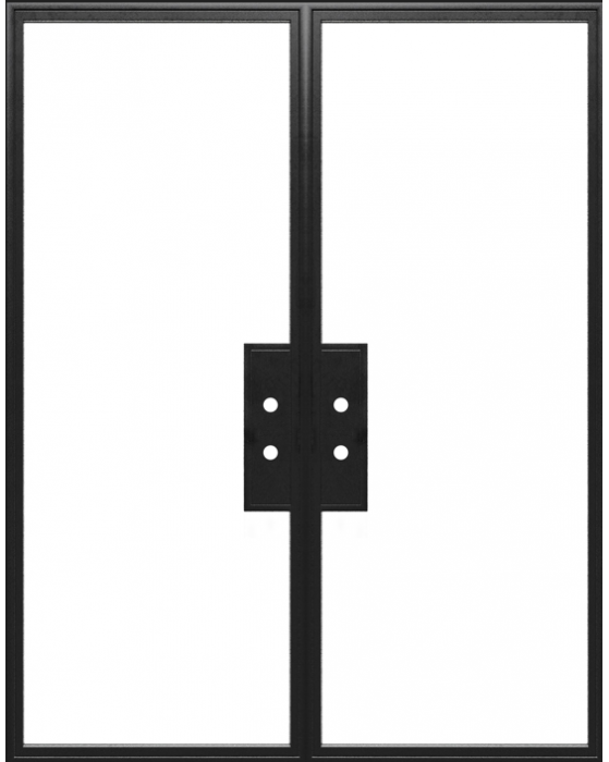 ACO - Steel Metal Exterior Grade 1-Lite French Door with Low-E Glass