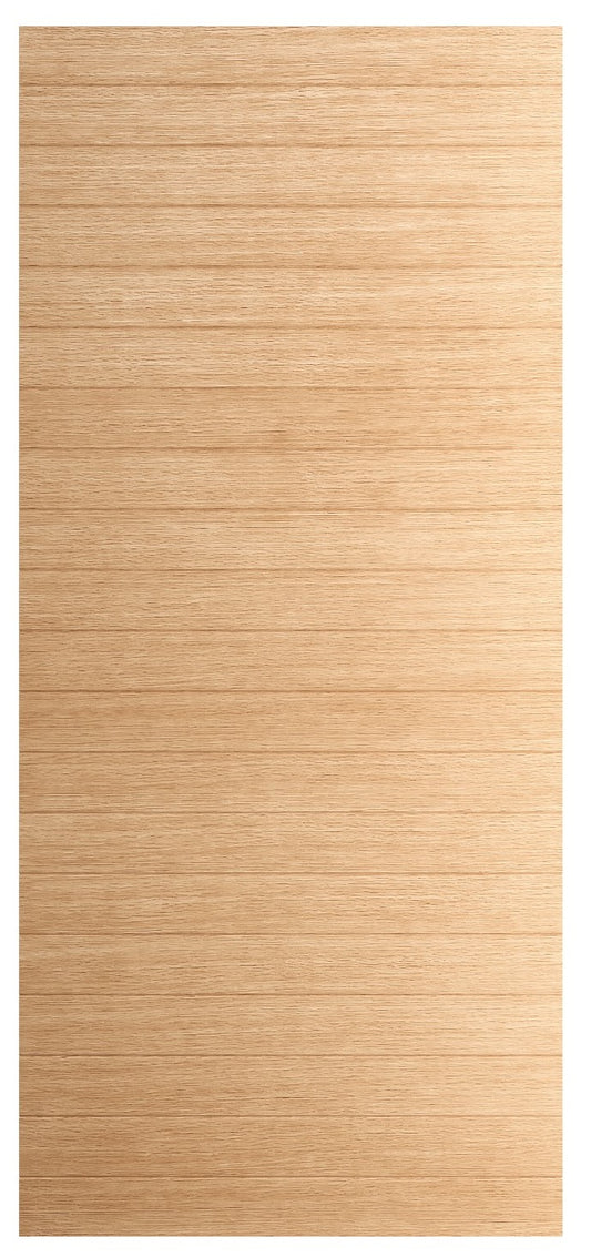 Camden: Exterior White Oak Multi Horizontal Plank Door with Horizontal Grain (1-3/4")