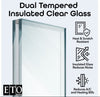 Rancho - Craftsman Mahogany Exterior Door 3-Lite Low-E Clear with 3 Panel Bottom (1-3/4