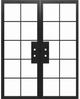 Kotet - Steel Metal Exterior Grade 10-Lite French Door with Low-E Glass