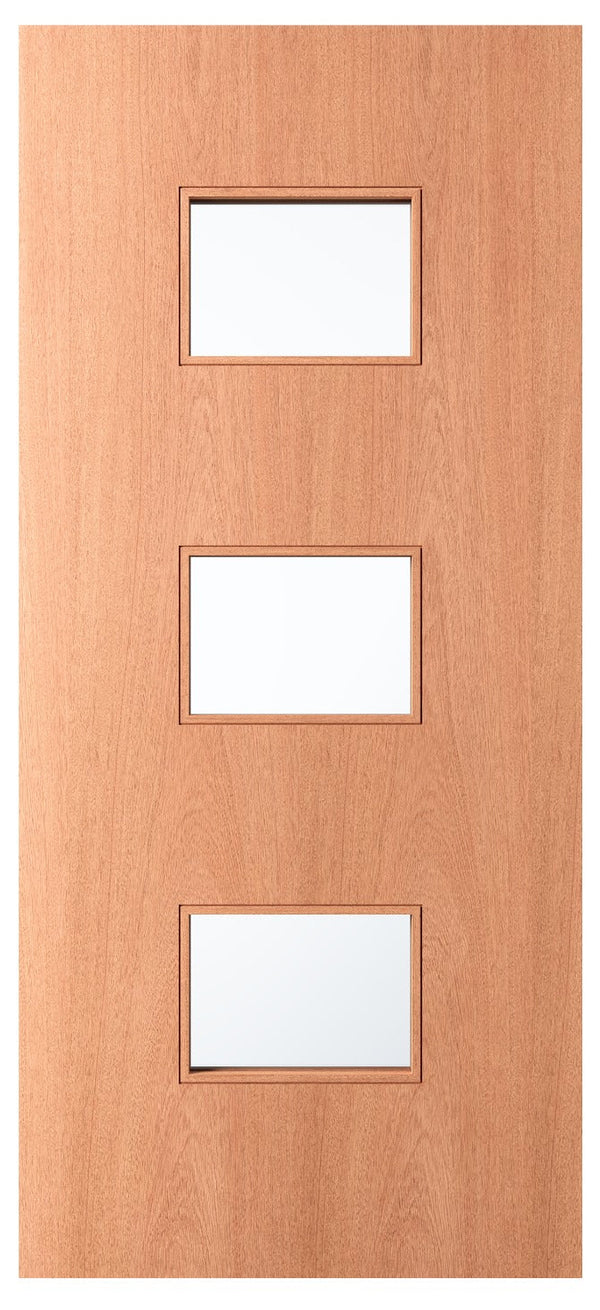 LUX - 3 Rectangle Lite Exterior Door