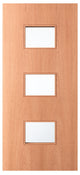 LUX - 3 Rectangle Lite Exterior Door