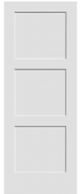 Orlando - 3 Even Panel Shaker Square Top Primed (1-3/8")