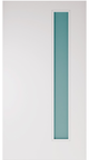 OSLO Fiberglass Exterior Door – Narrow Slim Vertical Lite Flush Glazed 1-3/4"(Paintable)