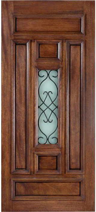 Paris- Mahogany Solid Wood Door Exterior/Interior (1-3/4