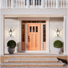Rancho - Craftsman Mahogany Exterior Door 3-Lite Low-E Clear with 3 Panel Bottom (1-3/4