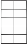Ventana10: 10-Lite Fixed Rectangle Steel Metal Window with Low-E Glass Exterior Grade