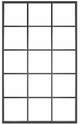 Ventana15: 15-Lite Fixed Rectangle Steel Metal Window with Low-E Glass Exterior Grade