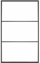 Ventana3: 3-Lite Fixed Rectangle Steel Metal Window with Low-E Glass Exterior Grade