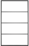 Ventana4: 4-Lite Fixed Rectangle Steel Metal Window with Low-E Glass Exterior Grade