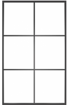 Ventana6: 6-Lite Fixed Rectangle Steel Metal Window with Low-E Glass Exterior Grade