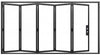 Verona- STEEL METAL BIFOLD FOLDING PATIO FRENCH DOOR WITH LOW-E GLASS