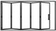 Verona- STEEL METAL BIFOLD FOLDING PATIO FRENCH DOOR WITH LOW-E GLASS