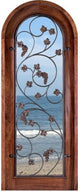 Vinos - Solid Mahogany Wood Exterior Door (1-3/4")